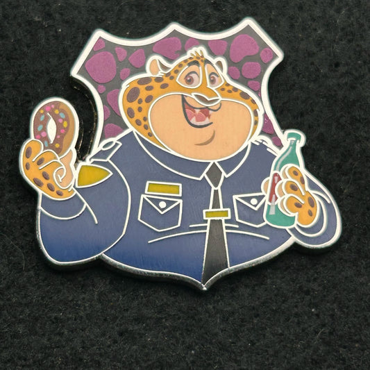 2022 - Officer Clawhauser - Zootopia - ZPD - Mystery Badge Series - Disney Pin