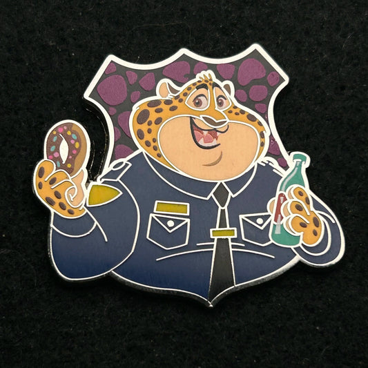 2022 - Officer Clawhauser - Zootopia - ZPD - Mystery Badge Series - Disney Pin