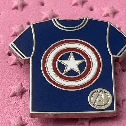 2024 Hidden Disney Captain America Tshirt Pin