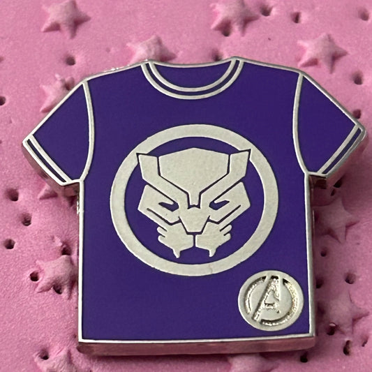 2024 Hidden Disney Black Panther Tshirt Pin