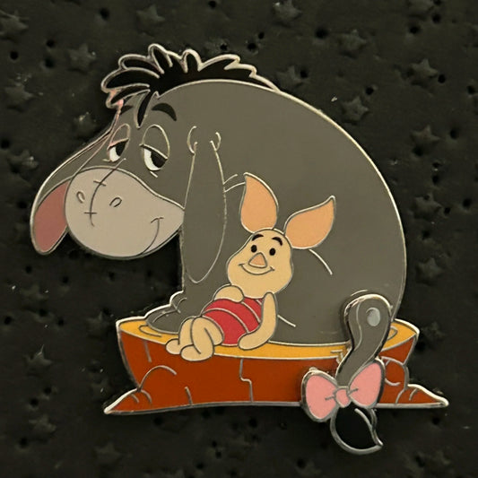 2025 - Eeyore and Piglet - Sitting on Stump - Disney Pin