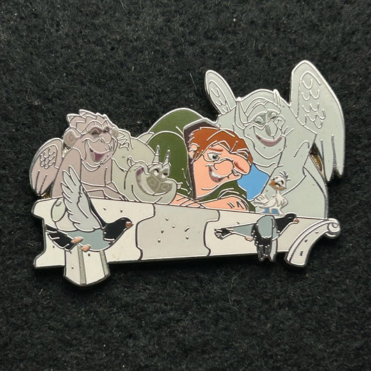 2024 - Quasimodo with Gargoyles and Bird - Disney Pin