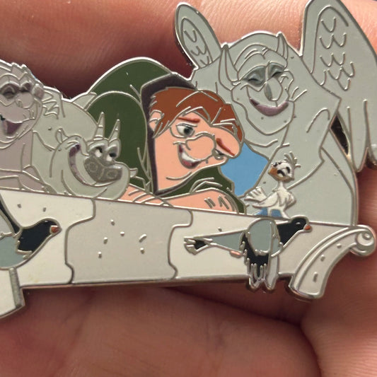 2024 - Quasimodo with Gargoyles and Bird - Disney Pin