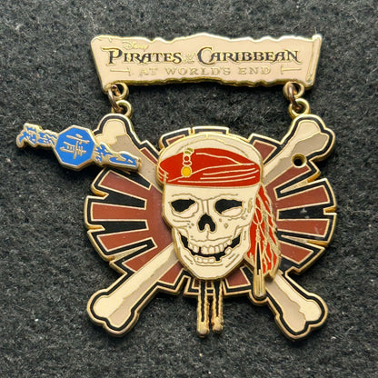 2007 - Skeleton - Pirates of the Caribbean - At Worlds End - Dangle - Disney Pin