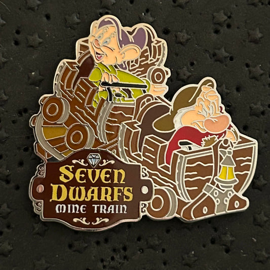 2024 - Dopey and Grumpy - Seven Dwarfs Mine Train - MGK - WDW - Disney Pin