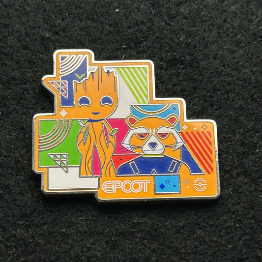 2025 - Groot and Rocket - Guardians of the Galaxy - Epcot - Mystery Series - Disney Pin
