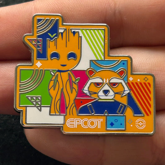 2025 - Groot and Rocket - Guardians of the Galaxy - Epcot - Mystery Series - Disney Pin