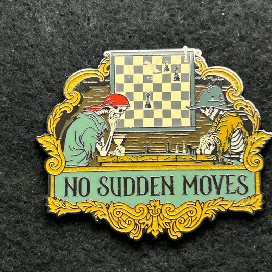 2025 - Skeletons Playing Chess - No Sudden Moves - Pirates of the Caribbean- Disney Pin
