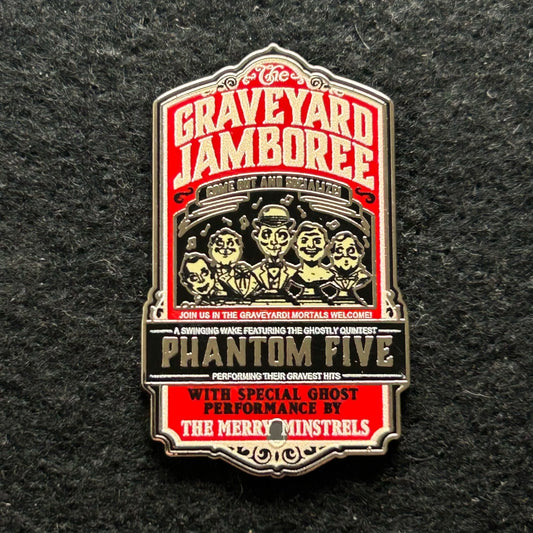 2019 - Graveyard Jamboree - Phantom 5 - Singing Busts - Disney Pin