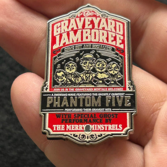 2019 - Graveyard Jamboree - Phantom 5 - Singing Busts - Disney Pin