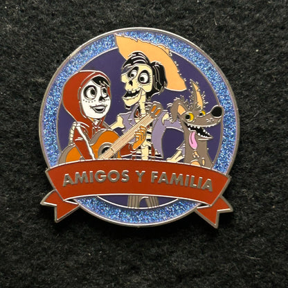 2022 - Miguel, Hector, and Dante - Coco - LR - One Family - Disney Pin