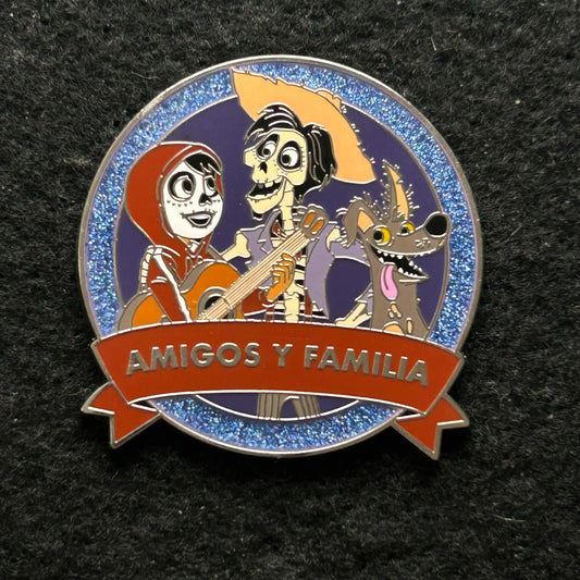 2022 - Miguel, Hector, and Dante - Coco - LR - One Family - Disney Pin