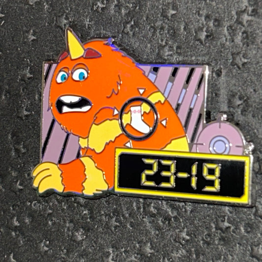 2023 - George Sanderson - Contaminated by Sock - Monsters Inc - 23-19 - Disney Pin
