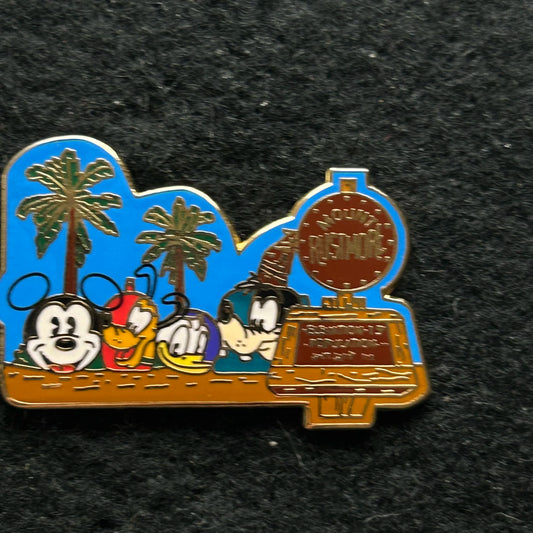 Mickey, Pluto, Donald, Goofy - Mount Rushmore - Castaway Cay - DCL - Disney Pin