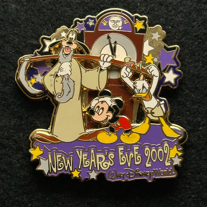2002 - Goofy, Mickey and Donald Duck - New Years Eve - LE 7,500 - Disney Pin