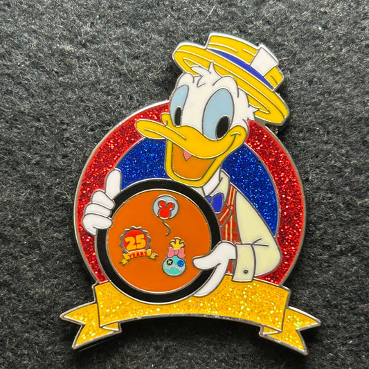 2025 - Donald Duck - Pin Trading - 25 Years - Logo - Disney Pin