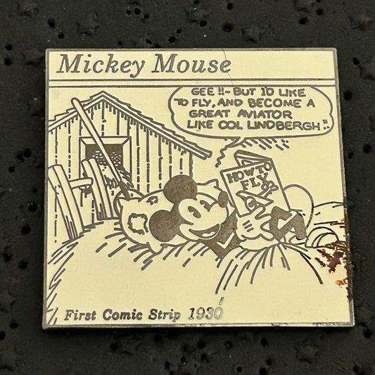 2001 - Mickey Mouse - How To Fly - First Comic Strip 1930 - Millennium - Disney Pin