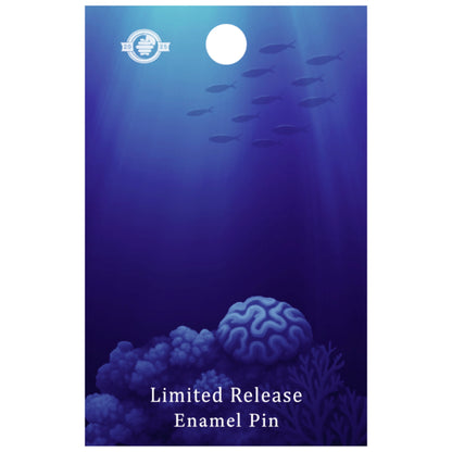 Bottlenose Dolphin Pin - Swimming at the Coral Reef