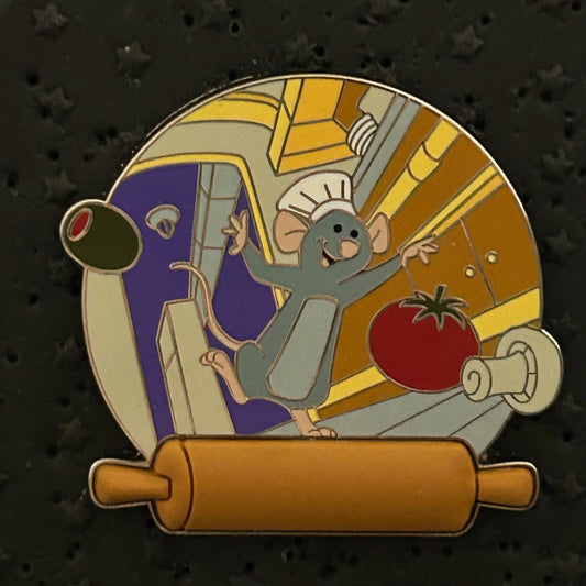 2024 - Remy - In Kitchen - Ratatouille - Multi Texture - Rolling Pin - Disney Pin