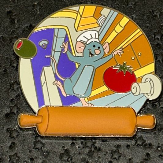 2024 - Remy - In Kitchen - Ratatouille - Multi Texture - Rolling Pin - Disney Pin