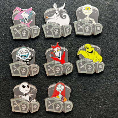 2024 - Full Set - NBC - Gravestone - 8 Disney Pin