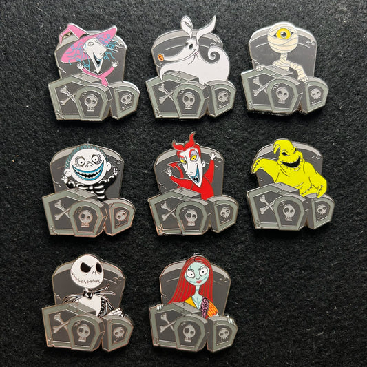 2024 - Full Set - NBC - Gravestone - 8 Disney Pin
