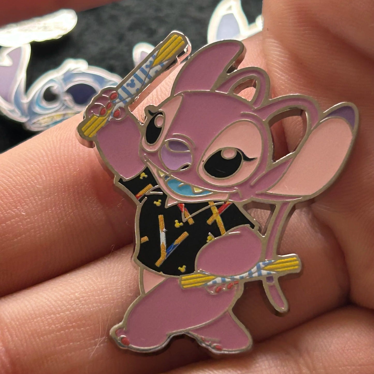 2024 - Full Set - Angel and Stitch - Snack Attack - Mystery Series - 16 Disney Pins