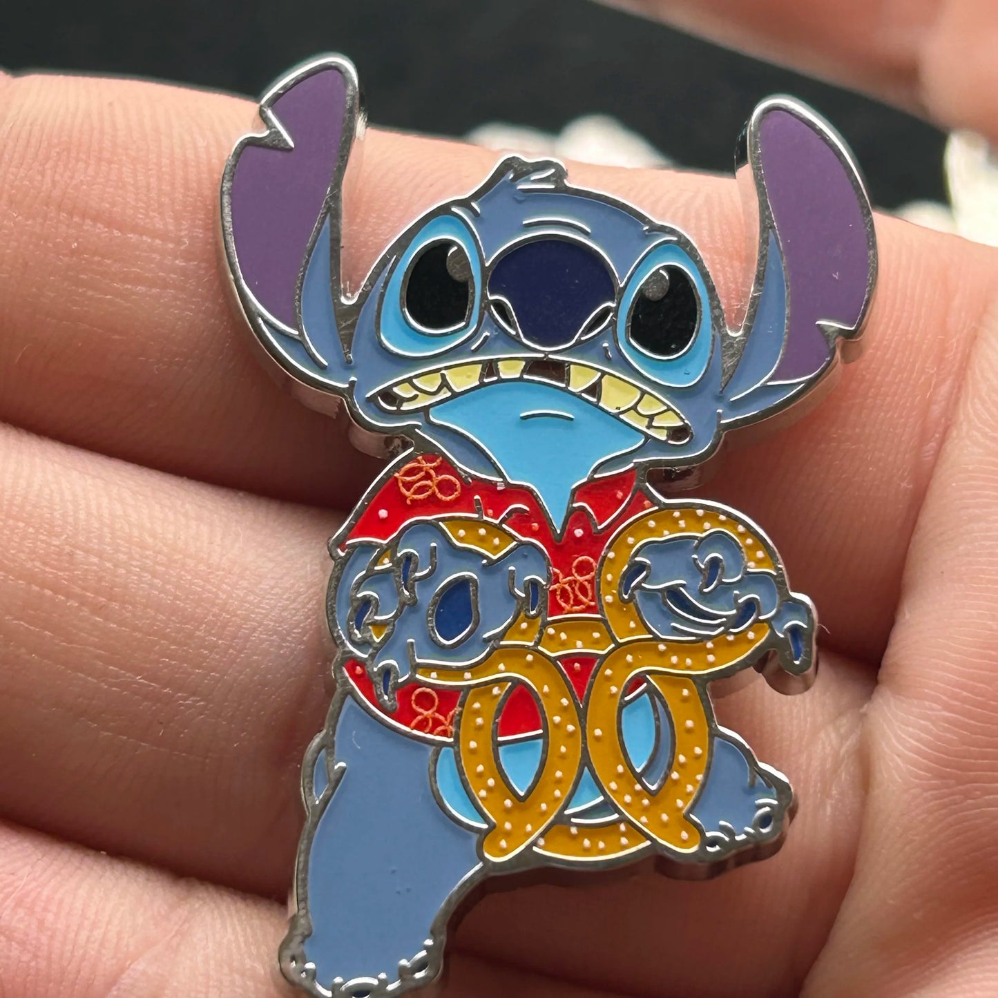 2024 - Full Set - Angel and Stitch - Snack Attack - Mystery Series - 16 Disney Pins