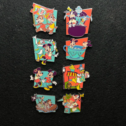 2024 - Full Set - Play in the Parks - Mystery Series - 8 Disney Pins