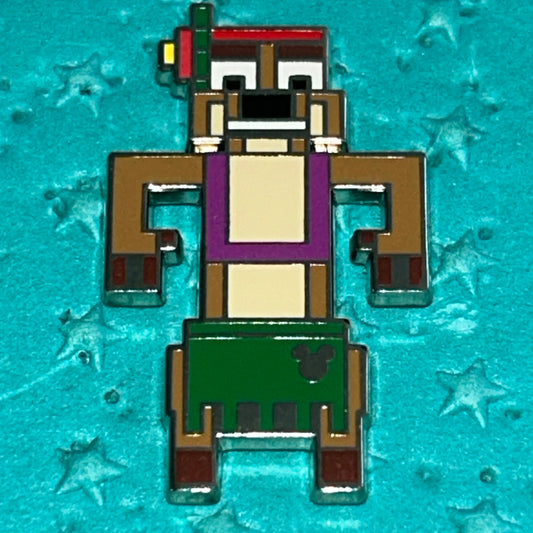 Timone Grass Skirt Pixel Hidden Mickey Pin