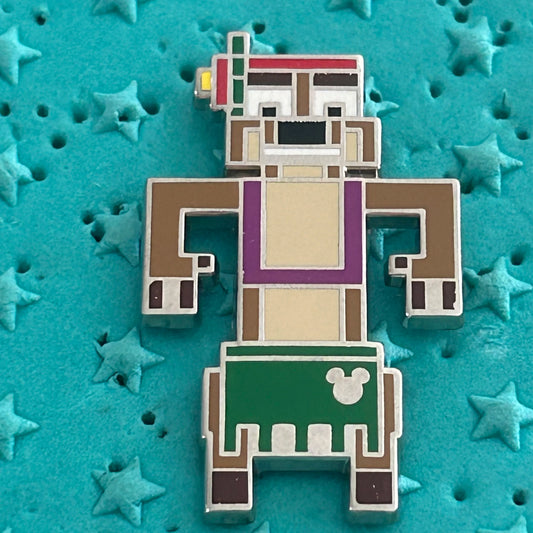 Timone Grass Skirt Pixel Hidden Mickey Pin