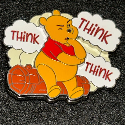 2025 - Winnie The Pooh - Sitting On Log - Think Think Think - Disney Pin on Pin