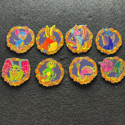 FULL SET - 2024 - Coco - Pixar - Alebrije - Spirit Animals - Mystery Pins