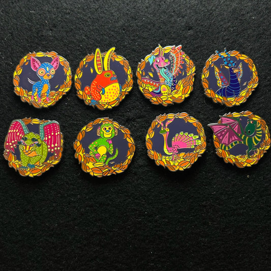 FULL SET - 2024 - Coco - Pixar - Alebrije - Spirit Animals - Mystery Pins