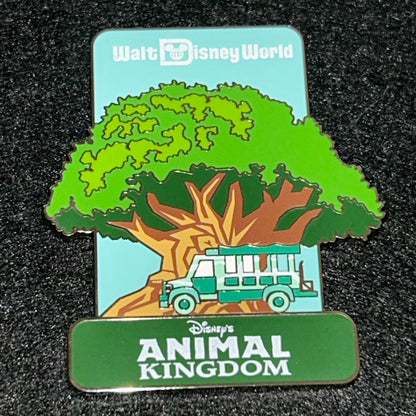 2025 - Tree of Life and Safari Van - Animal Kingdom Theme Park - Walt Disney World - Disney Pin