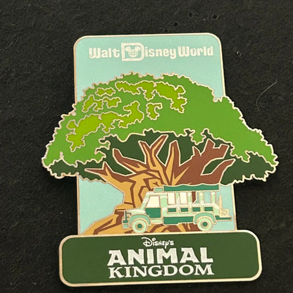 2025 - Tree of Life and Safari Van - Animal Kingdom Theme Park - Walt Disney World - Disney Pin
