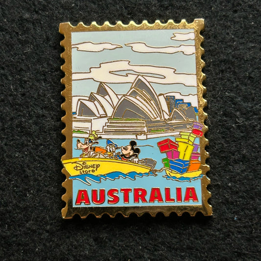 Mickey, Donald, and Goofy - In Boat - Australia - Disney Pin