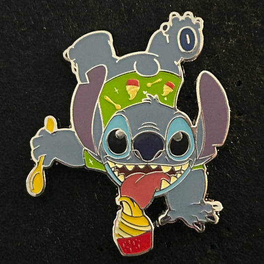 2024 - Stitch Doing Handstand Licking Dole-whip - Snack Attacks Mystery Pin