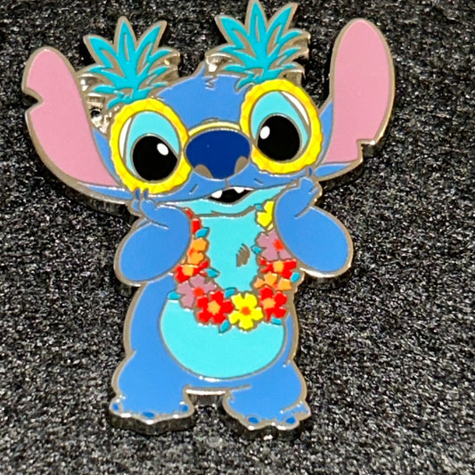 2022 - Stitch wearing Pineapple Glasses and Lei - Disney Pin