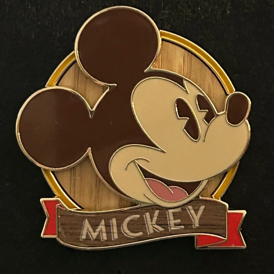 2025 - Mickey Mouse - Wooden Style Series - Disney Pin on Pin