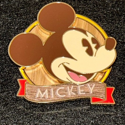 2025 - Mickey Mouse - Wooden Style Series - Disney Pin on Pin