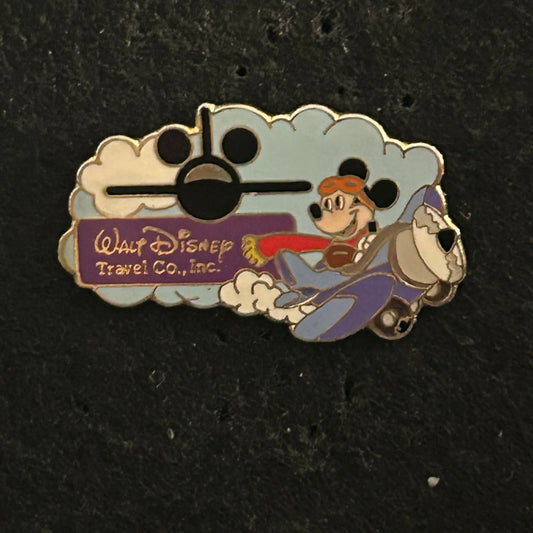 Vintage - Mickey Mouse - Pilot - Walt Disney World Travel Company - Disney Pin