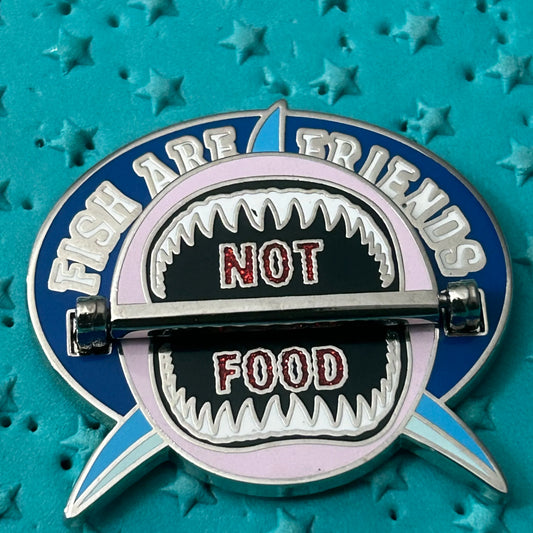 Fish are Friends Not Food Nemo Bruce Hinge Pin