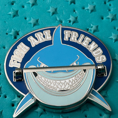 Fish are Friends Not Food Nemo Bruce Hinge Pin