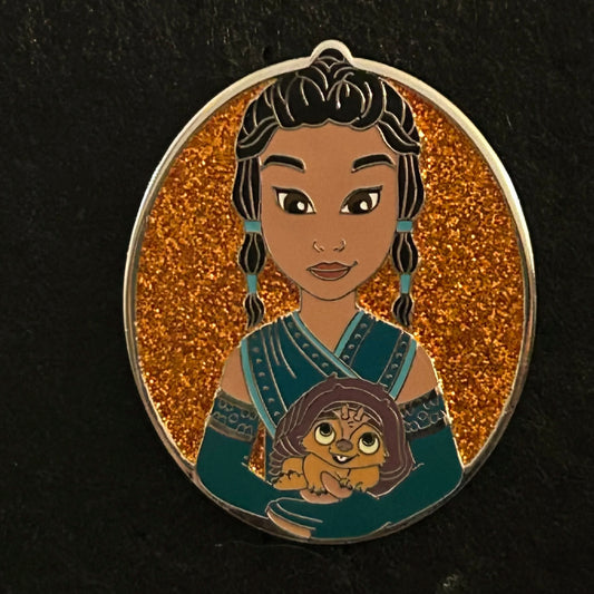 2022 - Raya and Tuk Tuk - Raya the Last Dragon - Glitter Portrait - Disney Pin