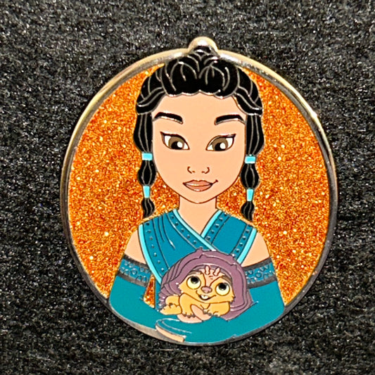 2022 - Raya and Tuk Tuk - Raya the Last Dragon - Glitter Portrait - Disney Pin