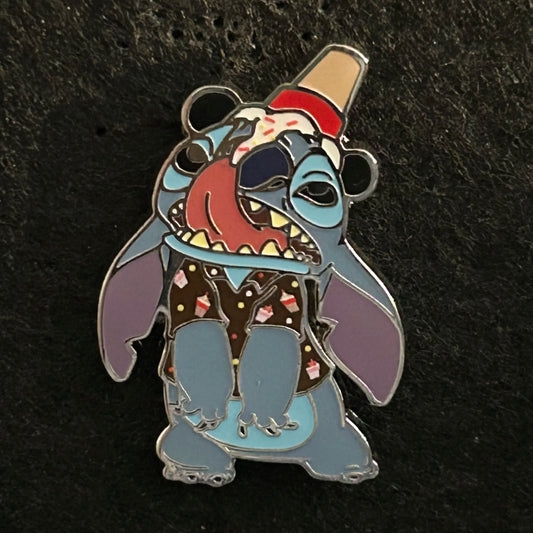 2024 - Stitch - Ice Cream Cone Dripping From His Head - Stitchs Snack Attack Mystery Pin