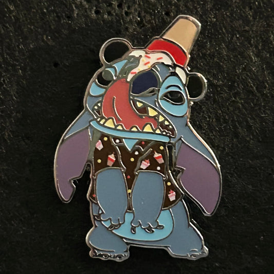 2024 - Stitch - Ice Cream Cone Dripping From His Head - Stitchs Snack Attack Mystery Pin