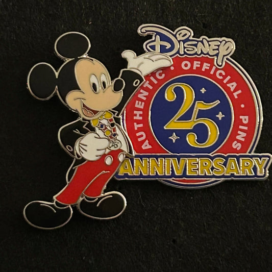 2025 - Mickey Mouse - Pin Trading Logo - 25th Anniversary- Disney Pin