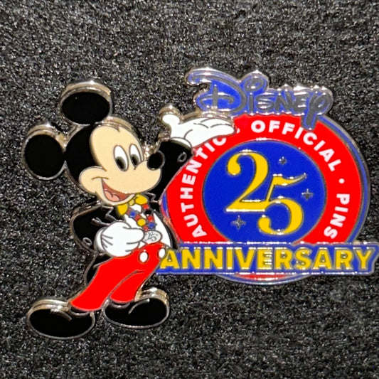 2025 - Mickey Mouse - Pin Trading Logo - 25th Anniversary- Disney Pin